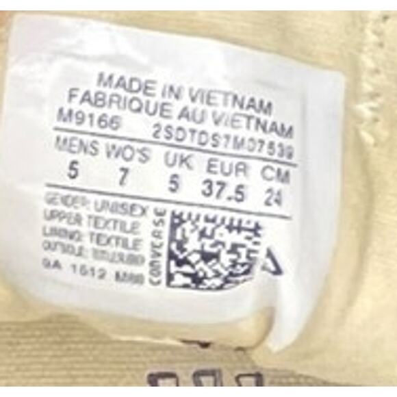 ***SOLD*** Converse All Star CTAS 70 OX Low Sneakers Size W7 Black White - Picture 6 of 6